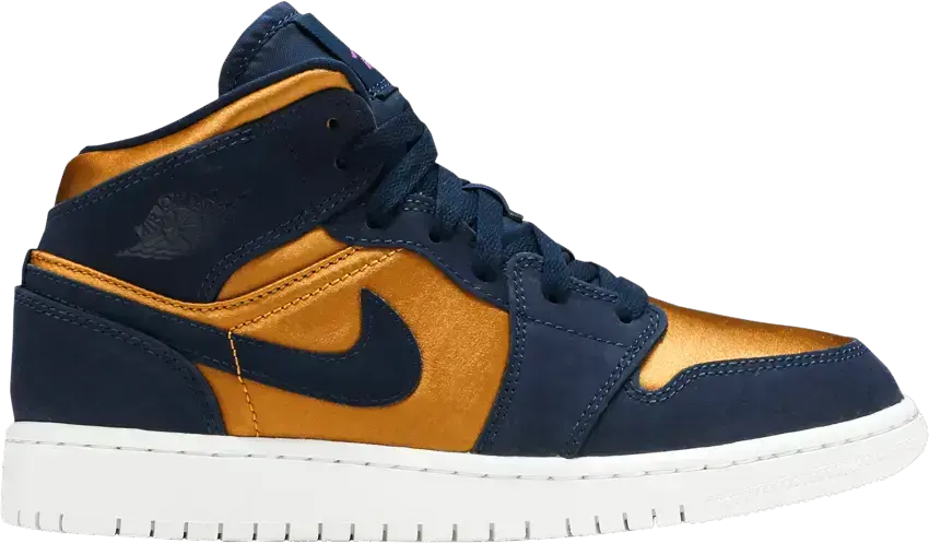  Jordan 1 Mid Obsidian Desert Ochre (GS)