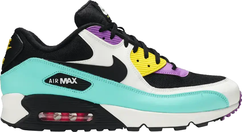  Nike Air Max 90 Black Bright Violet White