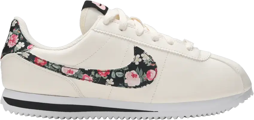  Nike Cortez Basic Vintage Floral GS &#039;Pale Ivory&#039;