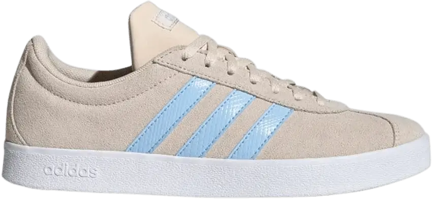  Adidas Wmns VL Court 2.0 &#039;Linen Glow Blue&#039;