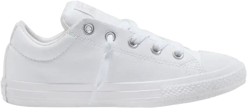  Converse Chuck Taylor All Star Street Slip Low GS &#039;Triple White&#039;