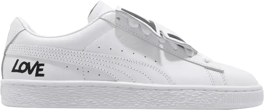  Puma Wmns Basket Badge HNDWRTTN &#039;White&#039;