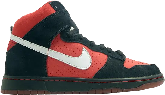  Nike SB Dunk High Sport Red Metallic Platinum