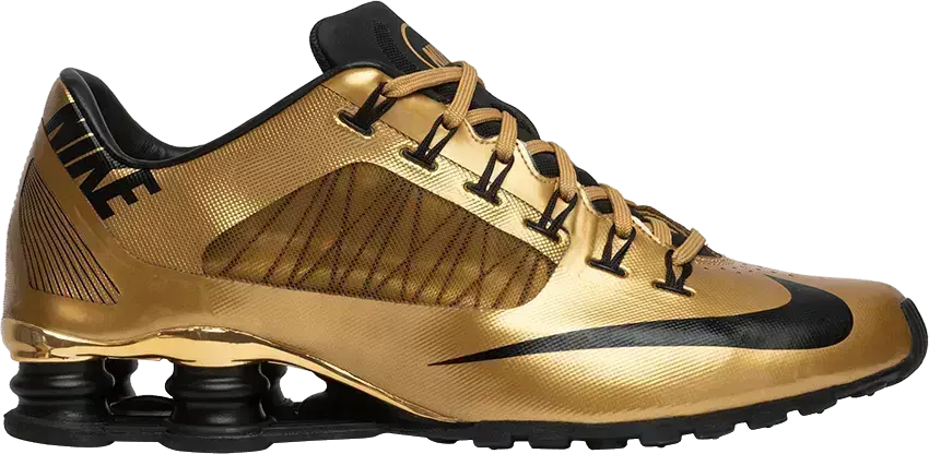  Nike Shox Superfly R4 &#039;Metallic Gold&#039; Sample