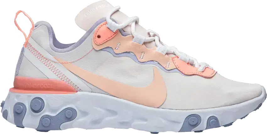  Nike React Element 55 Pale Pink Washed Coral (Women&#039;s)