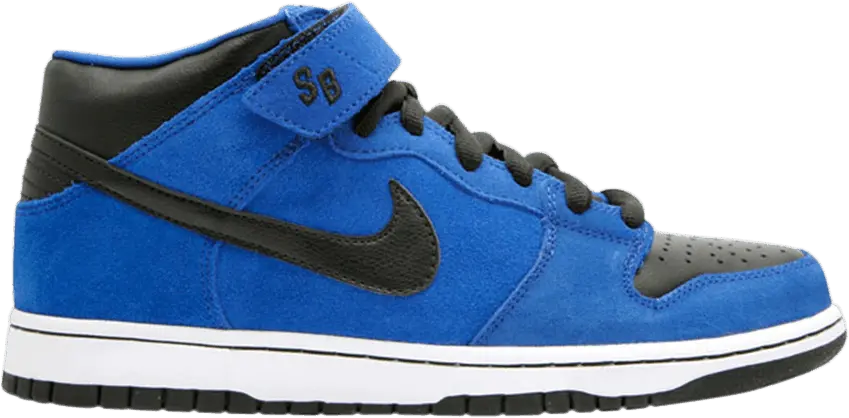  Nike SB Dunk Mid Royal Blue Black