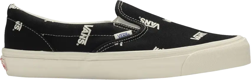  Vans Slip-On Multi-Logo Black