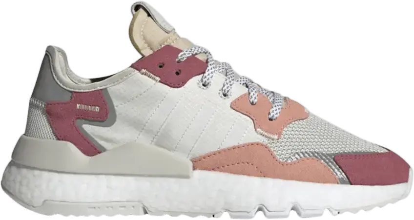  Adidas adidas Nite Jogger White Trace Pink (Women&#039;s)
