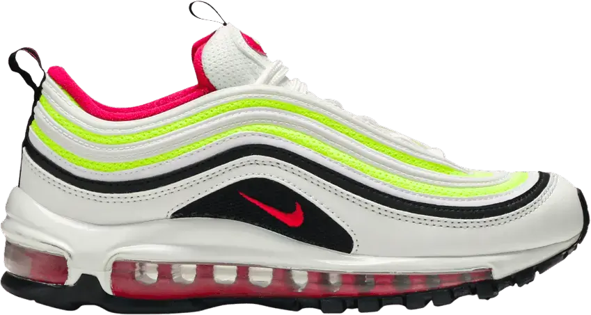  Nike Air Max 97 GS &#039;White Rush Pink Volt&#039;