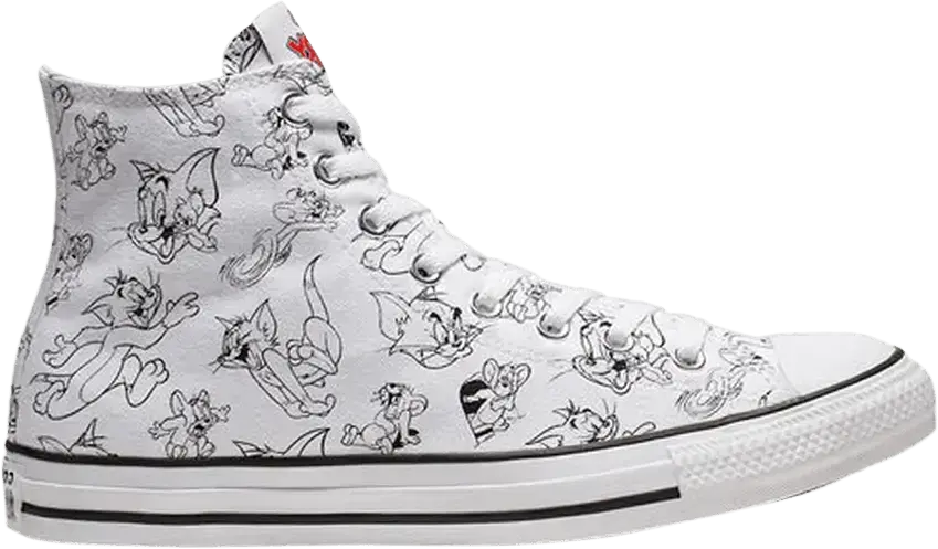  Converse Chuck Taylor All-Star Hi Tom and Jerry White