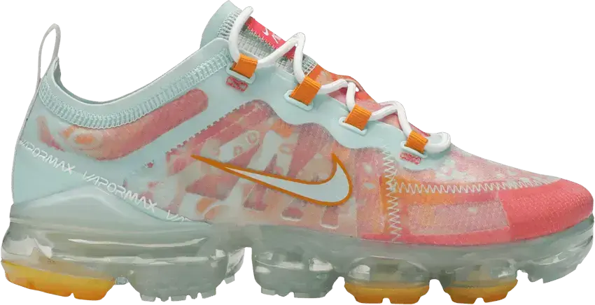  Nike Air VaporMax 2019 Teal Tint Ember Glow (Women&#039;s)