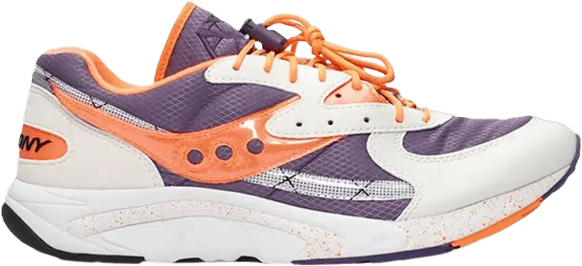  Saucony Aya White Purple Orange