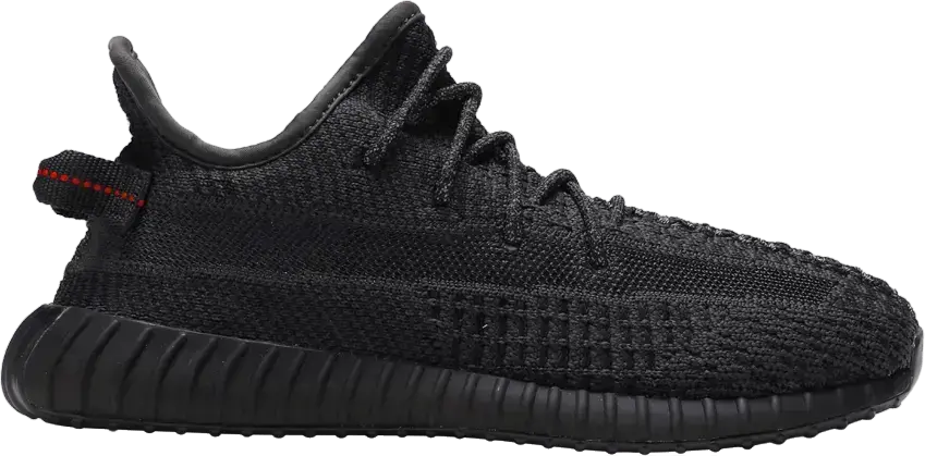  Adidas adidas Yeezy Boost 350 V2 Black (Kids) (Non-Reflective)