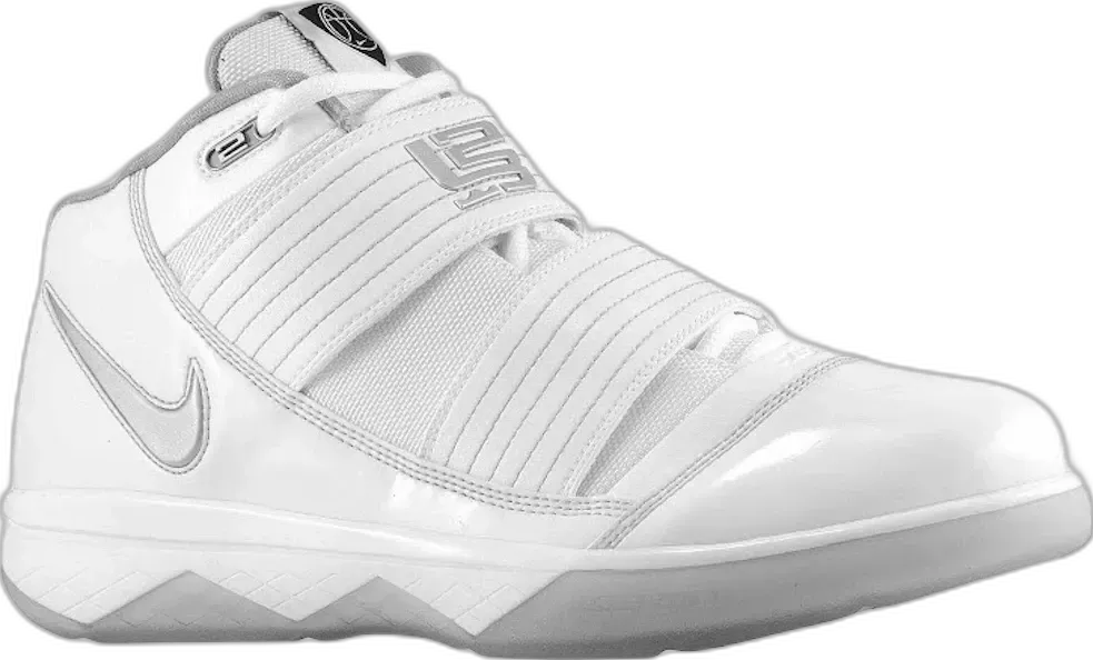  Nike Zoom Soldier III Team Bank White Silver