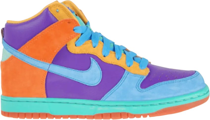  Nike Wmns Dunk High 6.0 &#039;Pure Purple Cyan Coral&#039;