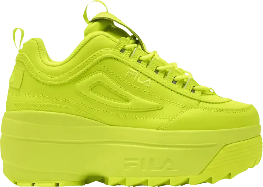  Fila Wmns Disruptor 2 Wedge &#039;Safety Yellow&#039;
