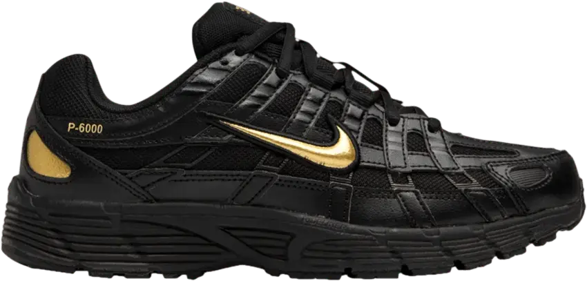  Nike Wmns P-6000 Essential &#039;Black Metallic Gold&#039;