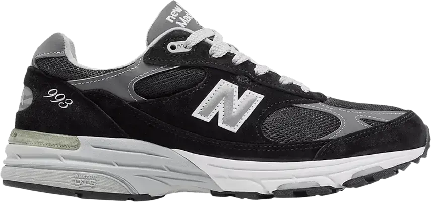  New Balance Wmns 993 Made In USA 2E Wide &#039;Black Grey&#039;