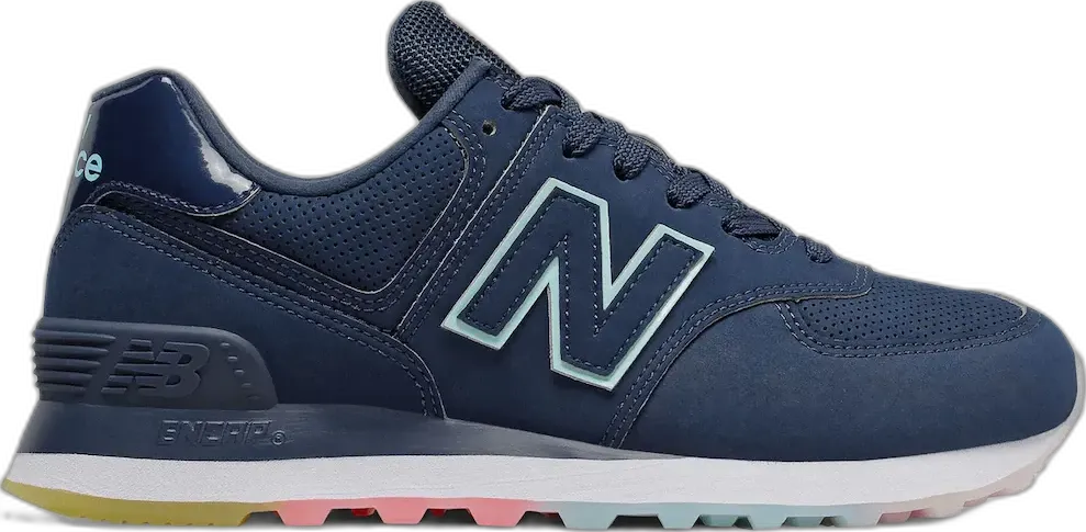  New Balance 574 Outer Glow Natural Indigo Bali Blue (Women&#039;s)