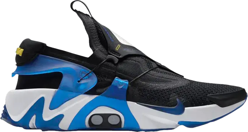  Nike Adapt Huarache Black Racer Blue (UK Charger)