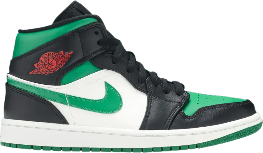  Jordan 1 Mid Green Toe