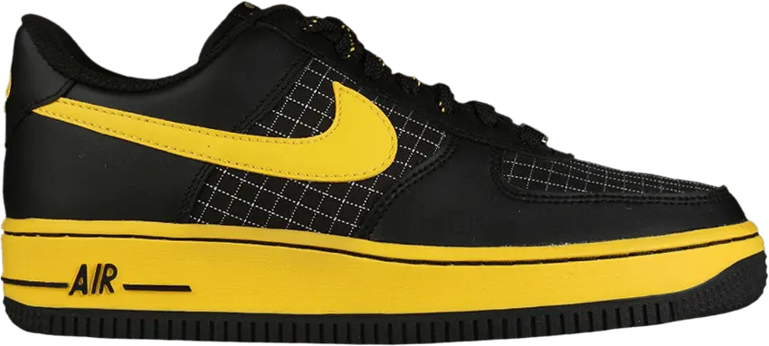  Nike Air Force 1 GS &#039;Black Speed Yellow Grid&#039;