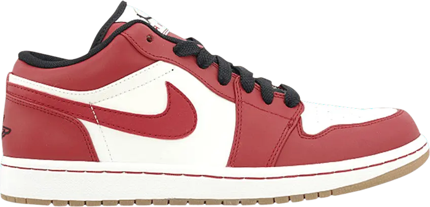  Air Jordan 1 Phat Low &#039;White Varsity Red Gum&#039;