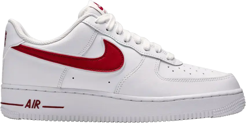  Nike Air Force 1 Low White Gym Red