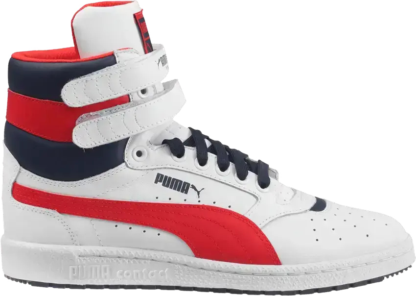  Puma Sky 2 High FG &#039;White Red Peacoat&#039;