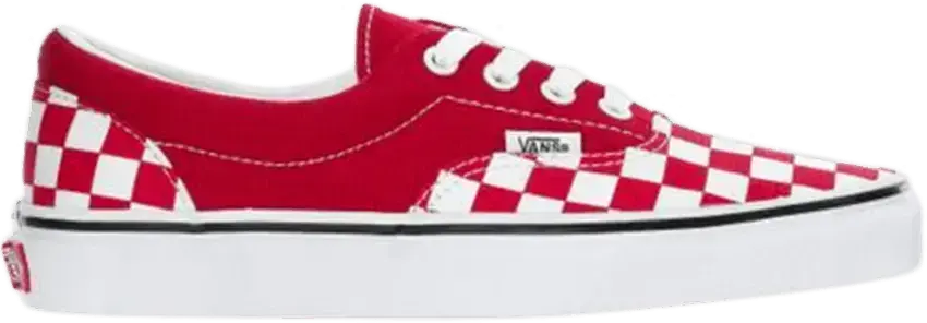  Vans Era Checkerboard Racing Red
