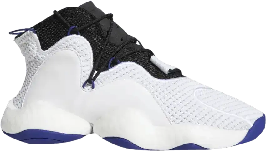  Adidas Crazy BYW J &#039;Cloud White Real Purple&#039;