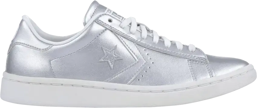 Converse Pro Leather Low Silver (Women&#039;s)