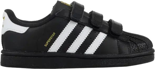  Adidas Superstar Foundation CF Infant &#039;Black White&#039;