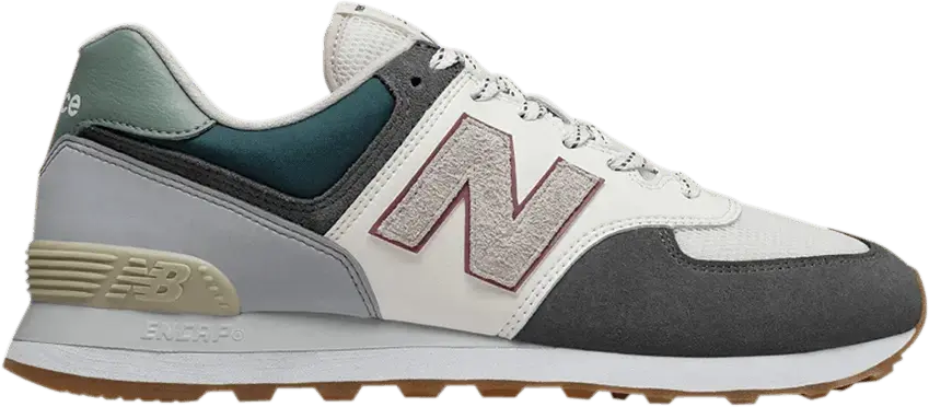  New Balance 574 Grey Cream Mint Green