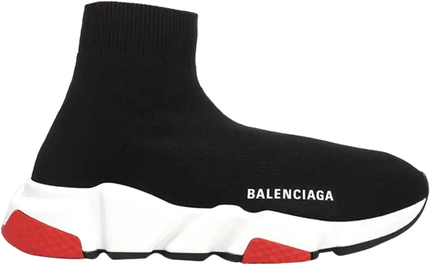  Balenciaga Speed Trainer Black Red 2019 (Women&#039;s)