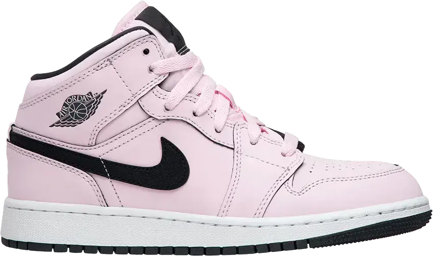  Jordan 1 Mid Pink Foam (GS)