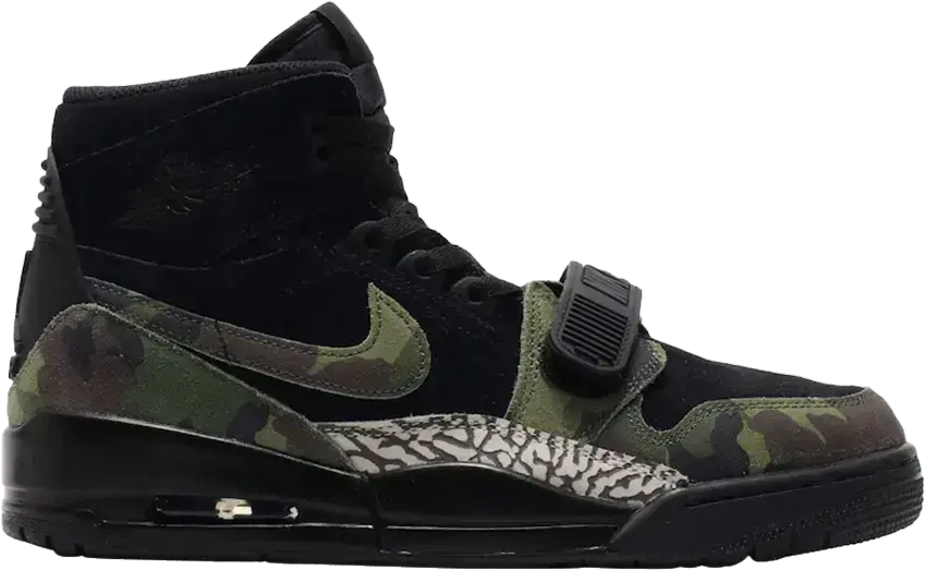  Jordan Legacy 312 Black Camo Green