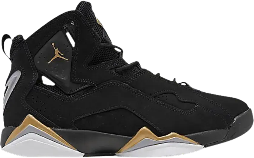  Jordan True Flight Black Metallic Gold