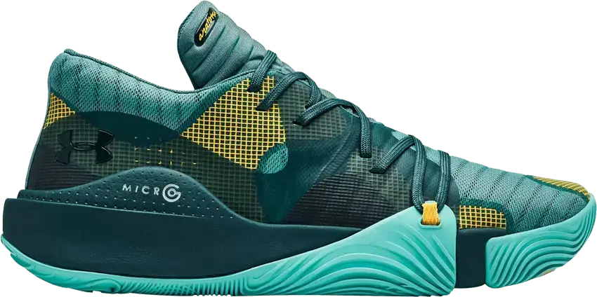  Under Armour Anatomix Spawn Low &#039;Aqua Yellow&#039;