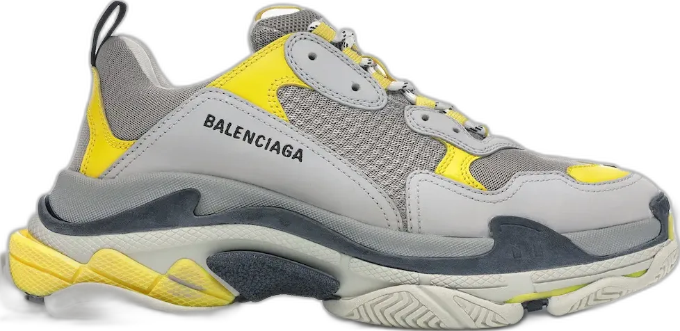  Balenciaga Triple S Grey Yellow Black