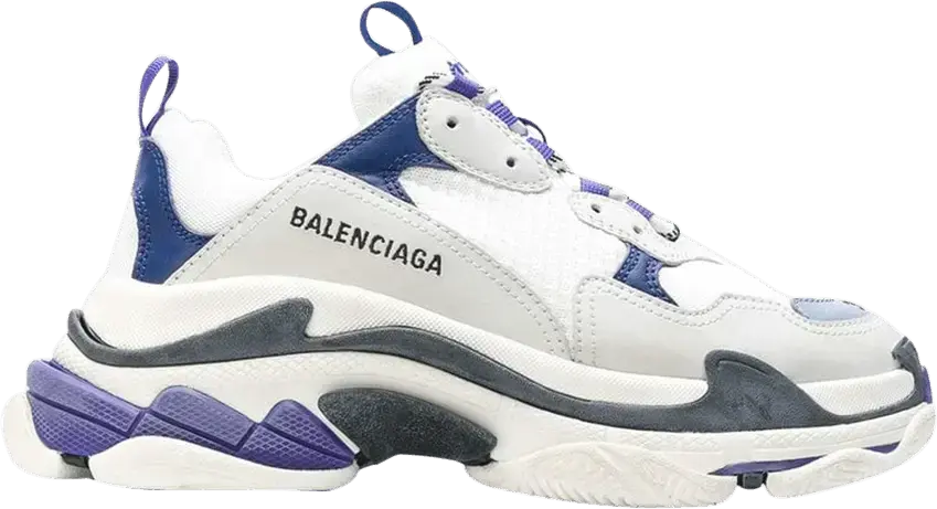  Balenciaga Triple S White Purple (Women&#039;s)