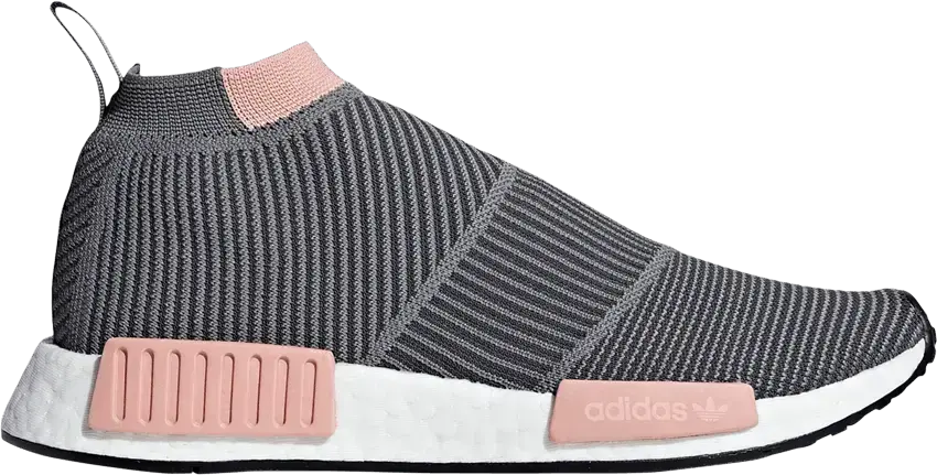  Adidas Wmns NMD_CS1 Primeknit &#039;Grey Trace Pink&#039;
