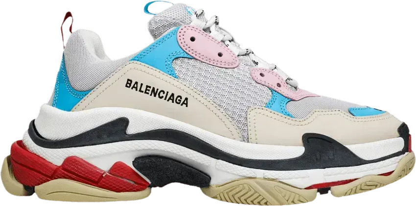  Balenciaga Triple S White Blue (Women&#039;s)