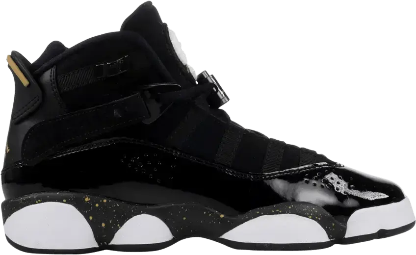  Jordan 6 Rings Black Metallic Gold White (GS)