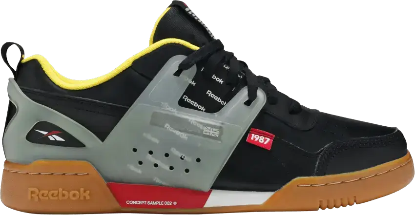  Reebok Workout Plus Altered Black Red Yellow