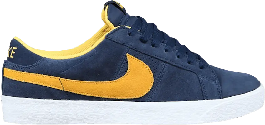  Nike Blazer Low SB CS &#039;Midnight Navy Varsity Maize&#039;