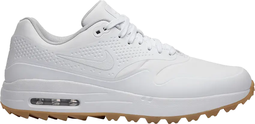  Nike Air Max 1 Golf White Gum White Swoosh