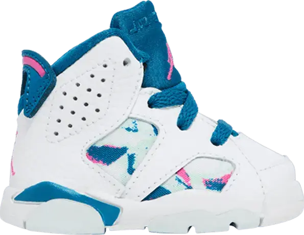  Jordan 6 Retro White Laser Fuchsia Green Abyss (TD)