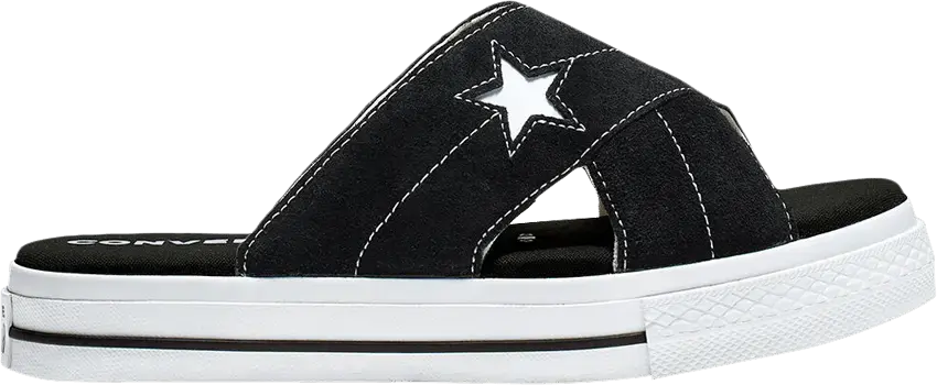  Converse Wmns One Star Sandal Slip &#039;Black White&#039;