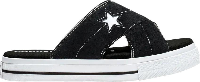 Converse Wmns One Star Sandal Slip &#039;Black White&#039;